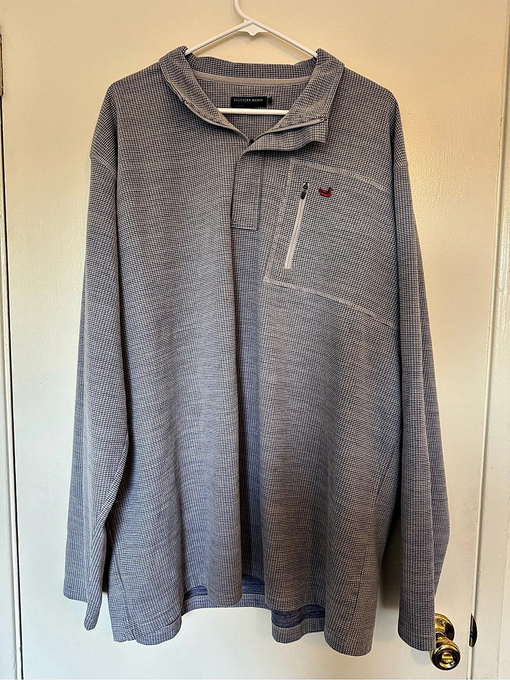 Southern Marsh FieldTec Dune 1/4 Zip Pullover Men's 2X Waffle Grid Fleece